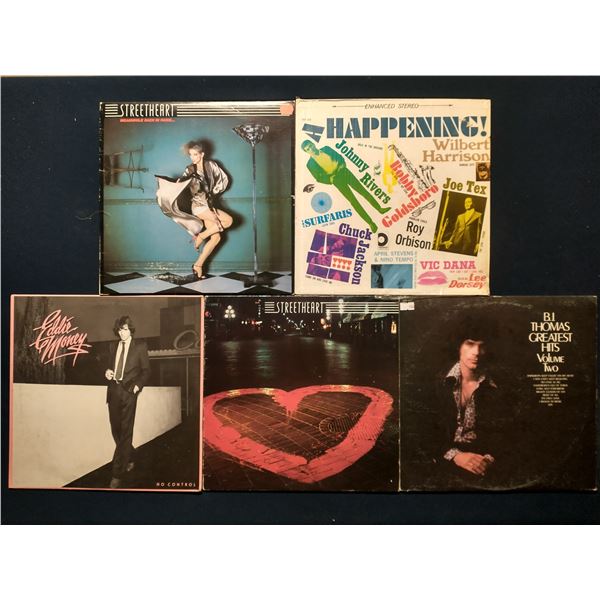 5 VINYL RECORD LOT – CLASSIC ROCK & POP HITS (1970s–1980s)