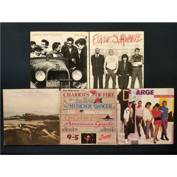 5 VINYL RECORD LOT – ROCK, SOFT ROCK & FILM THEMES