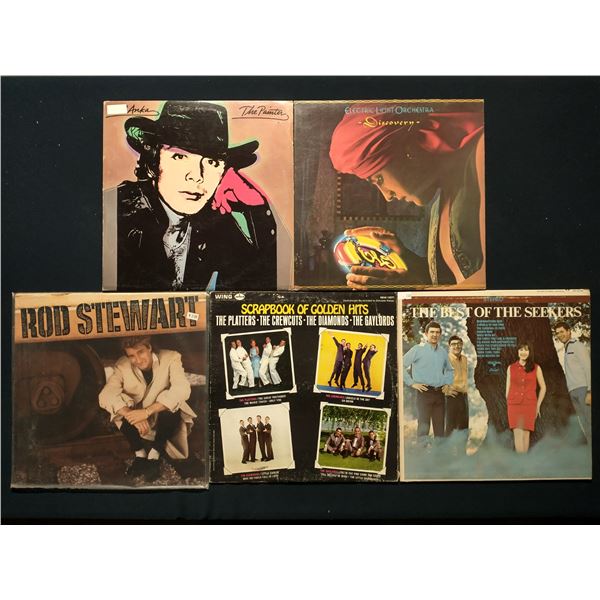5 VINYL RECORD LOT – POP, ROCK & CLASSIC HITS