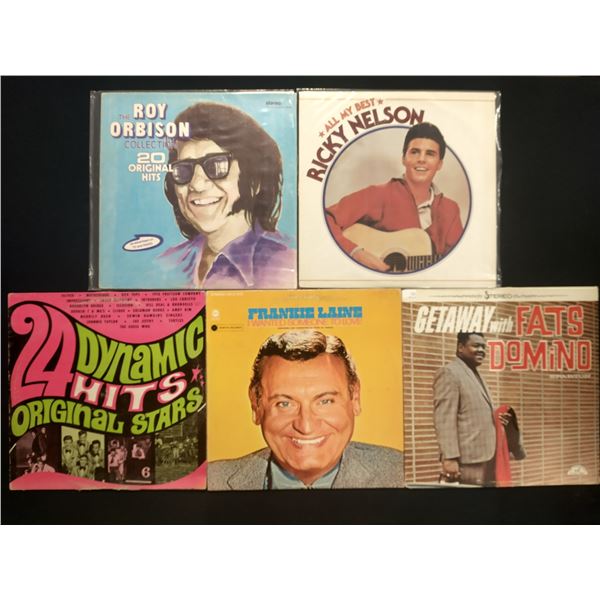 5 VINYL RECORD LOT – CLASSIC ROCK & ROLL LEGENDS