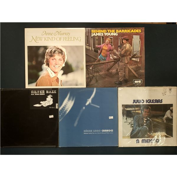 5 VINYL RECORD LOT – INTERNATIONAL POP & ADULT CONTEMPORARY