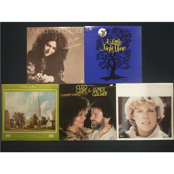 5 VINYL RECORD LOT – VOCAL, CLASSICAL & EASY LISTENING