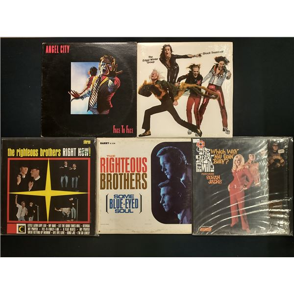 5 VINYL RECORD LOT – ROCK & BLUE-EYED SOUL