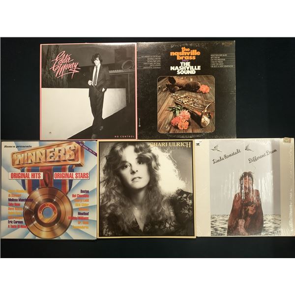 5 VINYL RECORD LOT – POP, COUNTRY & SINGER-SONGWRITERS