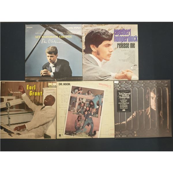 5 VINYL RECORD LOT – POP VOCALS & EASY LISTENING