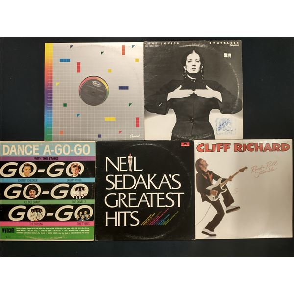 5 VINYL RECORD LOT – NEW WAVE, POP & DANCE HITS