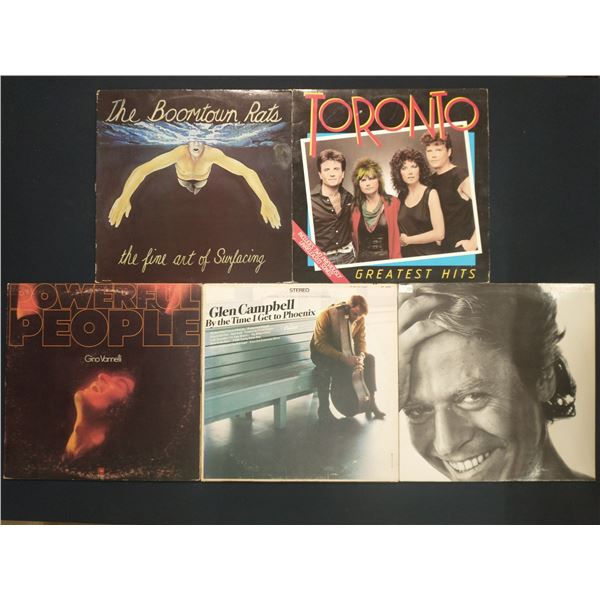 5 VINYL RECORD LOT – POP & ROCK / 1970s–1980s HITS