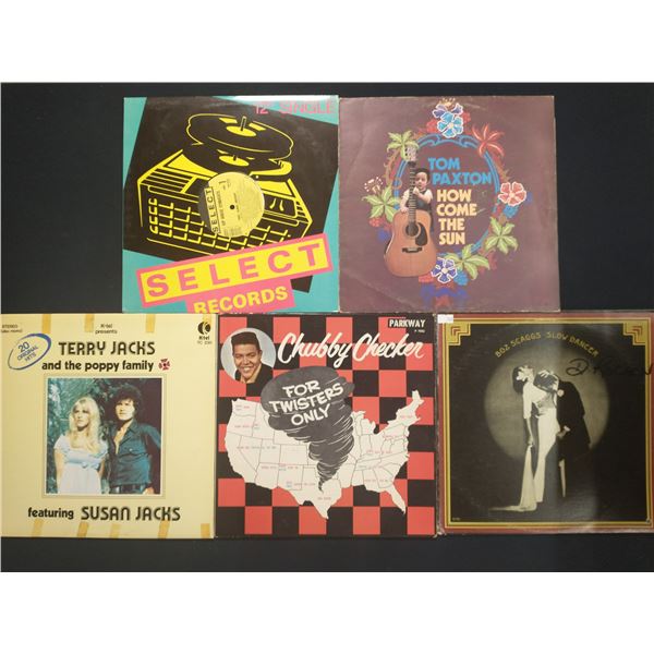 5 VINYL RECORD LOT – POP & FOLK / 1960s–1970s CLASSICS
