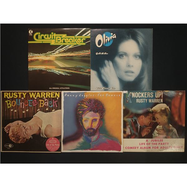 5 VINYL RECORD LOT – POP & COMEDY / 1970s–1980s MIX