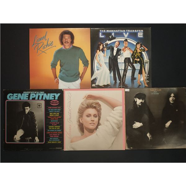 5 VINYL RECORD LOT – ADULT CONTEMPORARY / CLASSIC POP & SOFT ROCK