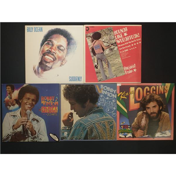 5 VINYL RECORD LOT – POP & SOFT ROCK / 1970s–1980s HITS