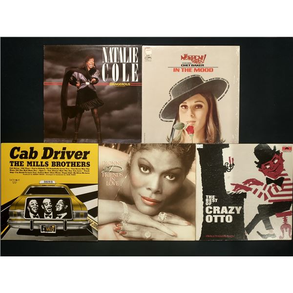 5 VINYL RECORD LOT – JAZZ, SOUL & VOCAL POP