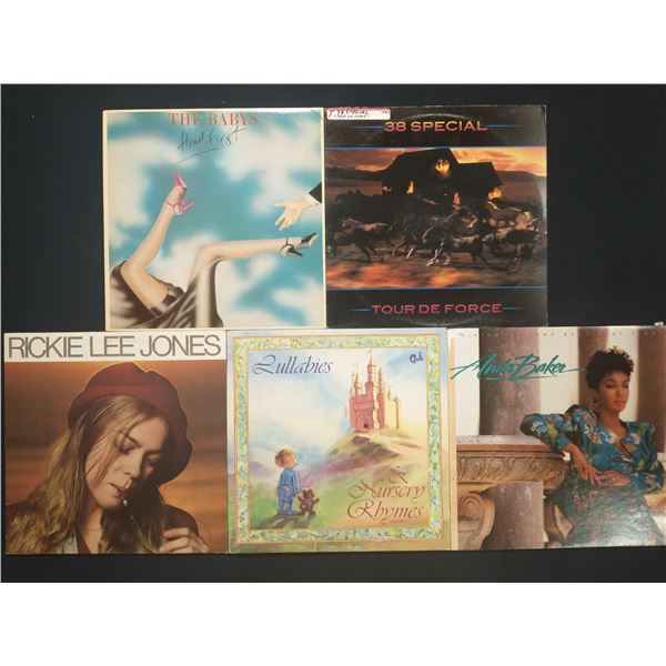 5 VINYL RECORD LOT – ROCK & R&B / ANITA BAKER, 38 SPECIAL / 1970s–1980s / POP & AD