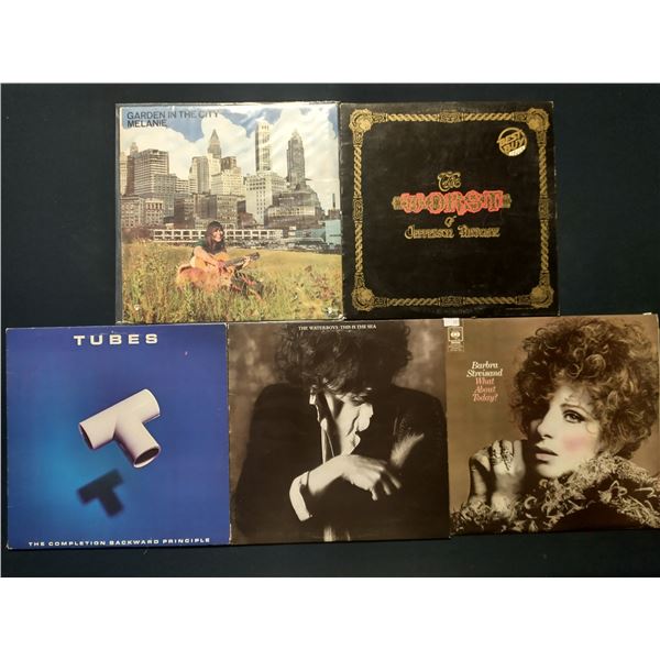 5 VINYL RECORD LOT – ROCK & POP / JEFFERSON AIRPLANE, WATERBOYS / 1970s–1980s / AL