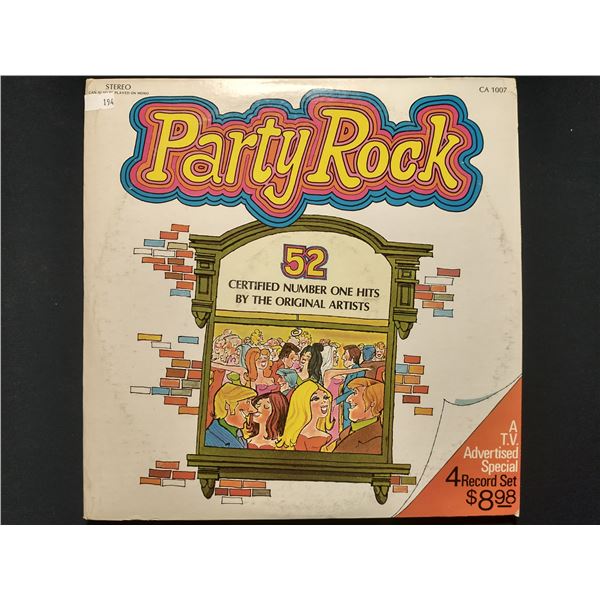 4 VINYL RECORD SET – PARTY ROCK / VARIOUS ARTISTS / 1960s–1970s / NUMBER ONE HITS