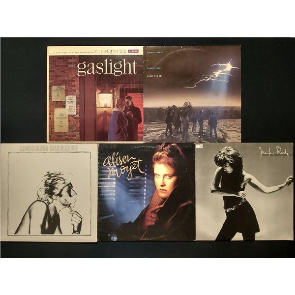 5 VINYL RECORD LOT – POP & ROCK / ROBERT PALMER, ALISON MOYET / 1970s–1980s