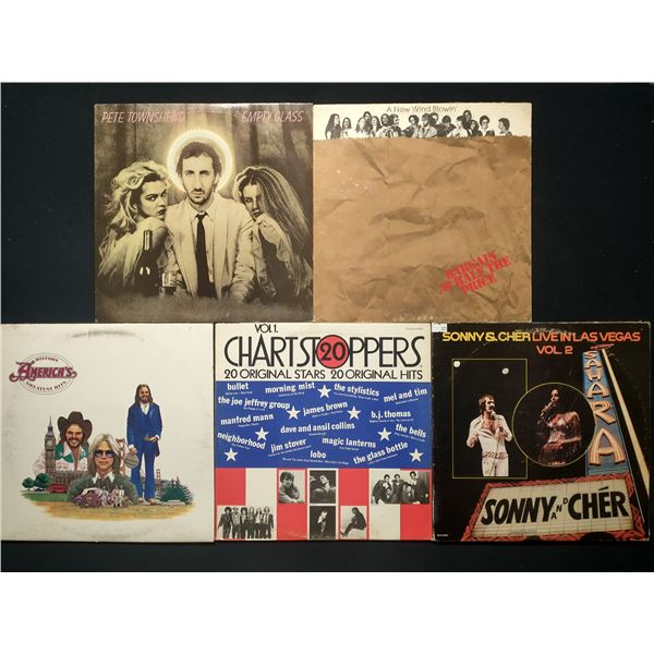 5 VINYL RECORD LOT – ROCK & POP / PETE TOWNSHEND, AMERICA, SONNY & CHER / 1960S–19