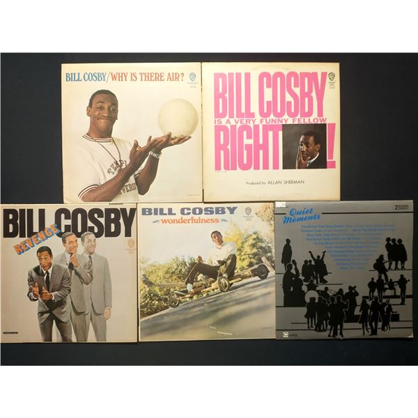5 VINYL RECORD LOT – COMEDY & SPOKEN WORD / BILL COSBY / 1960S–1970S / CLASSIC COM