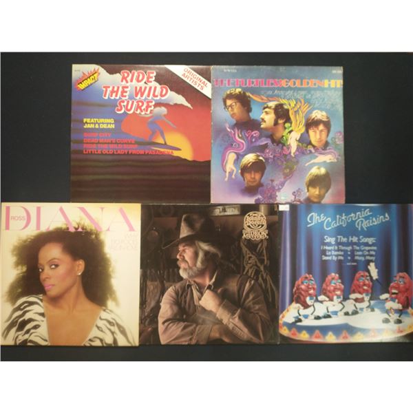 5 VINYL RECORD LOT – POP & SURF / JAN & DEAN, THE TURTLES / 1960S–1980S / CLASSIC 