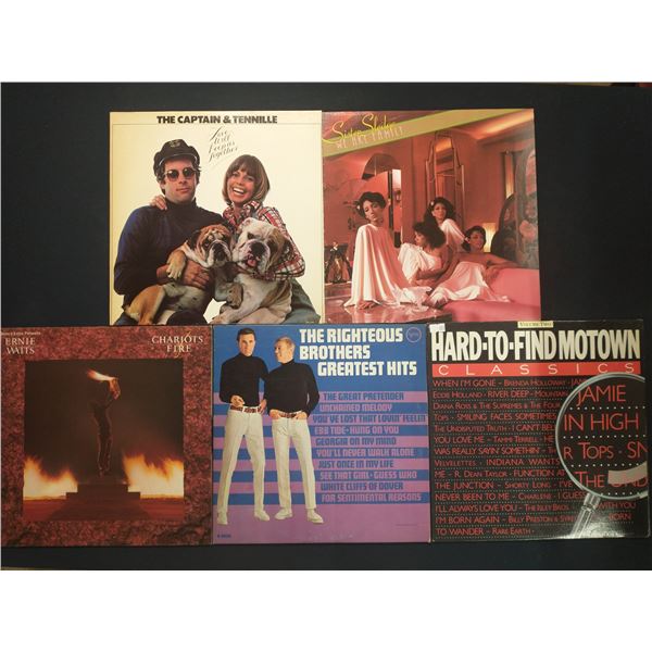 5 VINYL RECORD LOT – SOUL & POP / SISTER SLEDGE, RIGHTEOUS BROTHERS / 1960S–1970S 