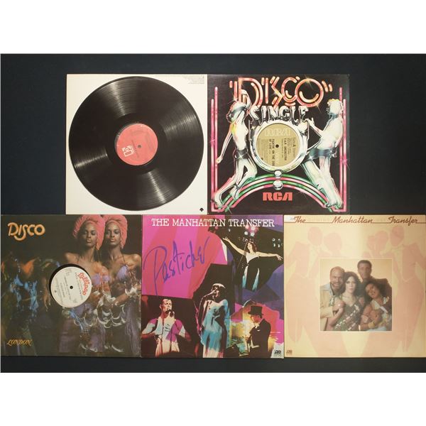 5 VINYL RECORD LOT – DISCO & VOCAL POP / MANHATTAN TRANSFER / 1970S / DANCE & JAZZ-POP