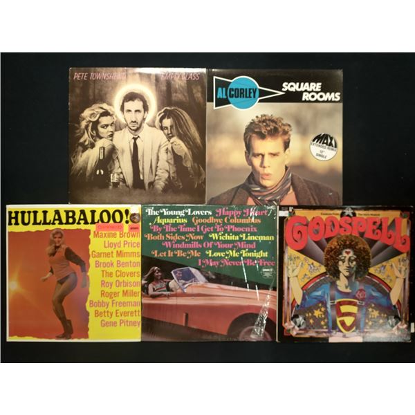 5 VINYL RECORD LOT – ROCK & POP / PETE TOWNSHEND, AL CORLEY / 1960S–1980S / CLASSI