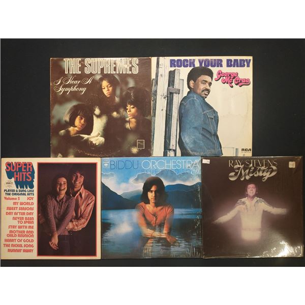 5 VINYL RECORD LOT – SOUL & POP / THE SUPREMES, GEORGE MCCRAE / 1960S–1970S / MOTO