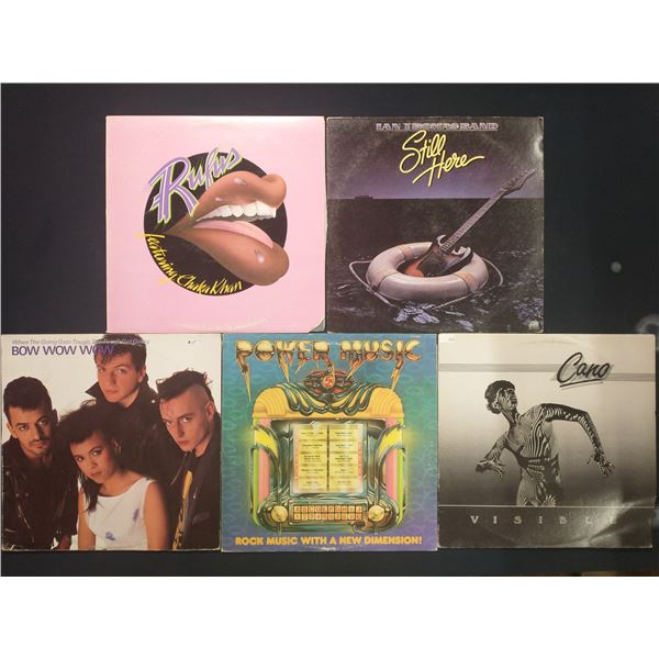 5 VINYL RECORD LOT – FUNK, POP & NEW WAVE / CHAKA KHAN, CAMEO / 1980s / DANCE & ELECTRO ERA