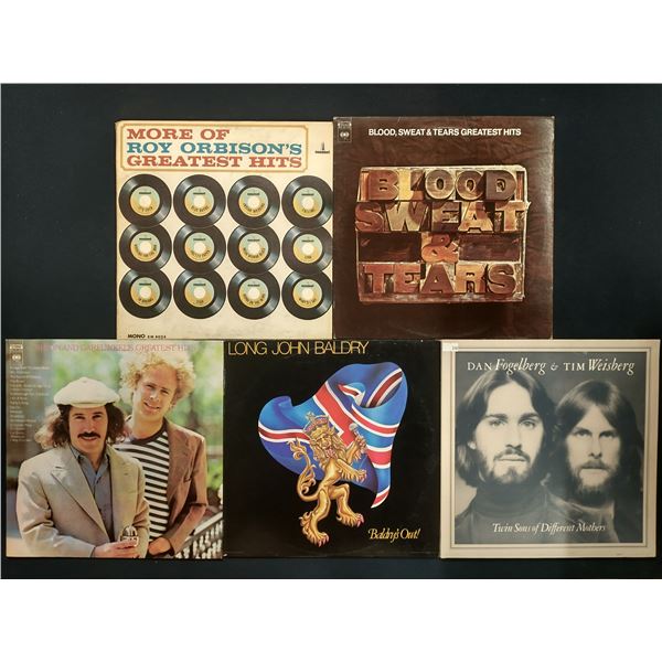 5 VINYL RECORD LOT – CLASSIC POP & ROCK / ROY ORBISON, SIMON & GARFUNKEL / 1960s–1