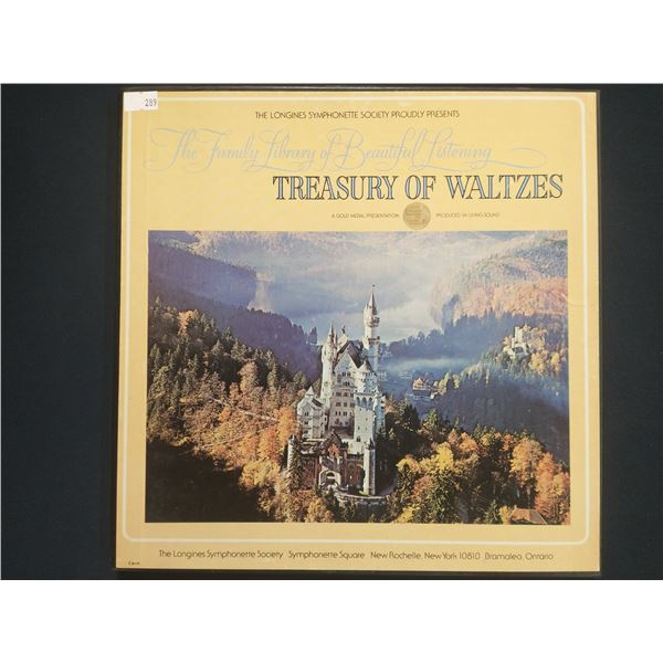 CLASSICAL VINYL BOX LOT – TREASURY OF WALTZES / LONGINES SYMPHONETTE / MID-20TH CENTURY / O