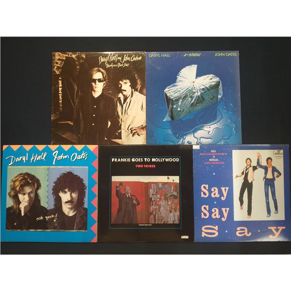 5 VINYL RECORD LOT – POP & ROCK / HALL & OATES, EURYTHMICS / 1980s / MAINSTREAM & MTV ERA