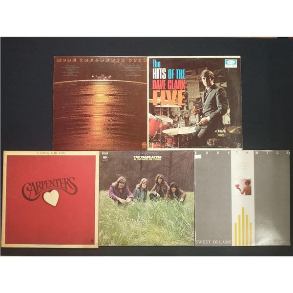 5 VINYL RECORD LOT – ROCK & COMEDY / HALL & OATES, THE GUESS WHO / 1970s–1980s / C