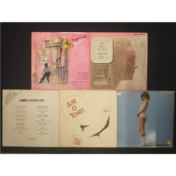 5 VINYL RECORD LOT – POP & NEW WAVE / SOFT CELL, BARBRA STREISAND / 1970s–1980s / 