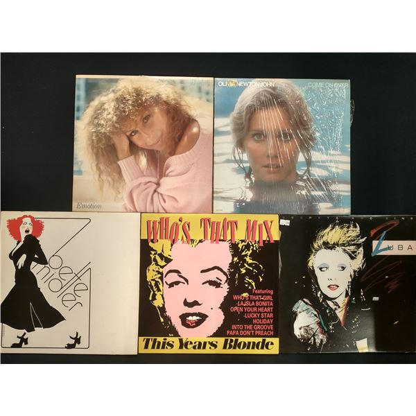 5 VINYL RECORD LOT – POP & DANCE / BARBRA STREISAND, OLIVIA NEWTON-JOHN / 1970s–19