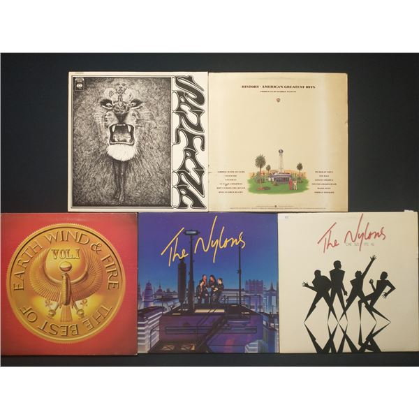 5 VINYL RECORD LOT – ROCK, SOUL & POP / SANTANA, EARTH WIND & FIRE / 1970s–1980s /