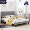 Image 3 : Tulip Bed frames- New in Box (Grey Fabric)