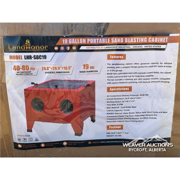LANDHONOR SAND BLASTING CABINET