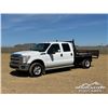 Image 1 : 2012 FORD F350 XLT CREW CAB FLATBED TRUCK