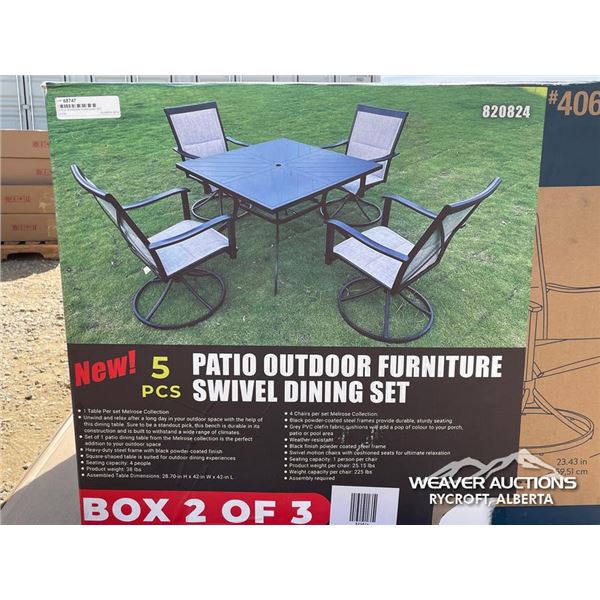 OUTDOOR FURNITURE SET PARTS