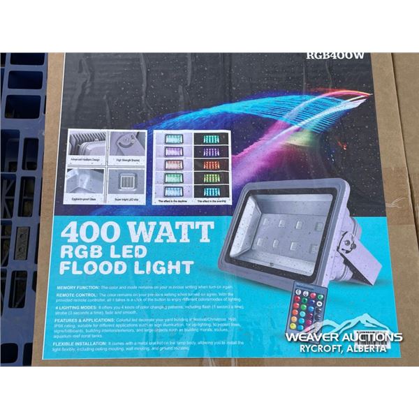(4) 400W RGB LED FLOOD LIGHTS