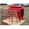 Image 2 : TRACTOR-STYLED BAR TABLE SET