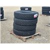 Image 2 : (4) KAPSEN HS207 11R24.5 TRUCK TIRES