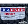 Image 6 : (4) KAPSEN HS207 11R22.5 TRUCK TIRES