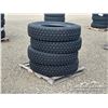 Image 2 : (4) KAPSEN HS207 11R24.5 TRUCK TIRES