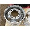 Image 6 : (2) 14 IN. SUPER SINGLE STEEL TRUCK RIMS W/TIRE