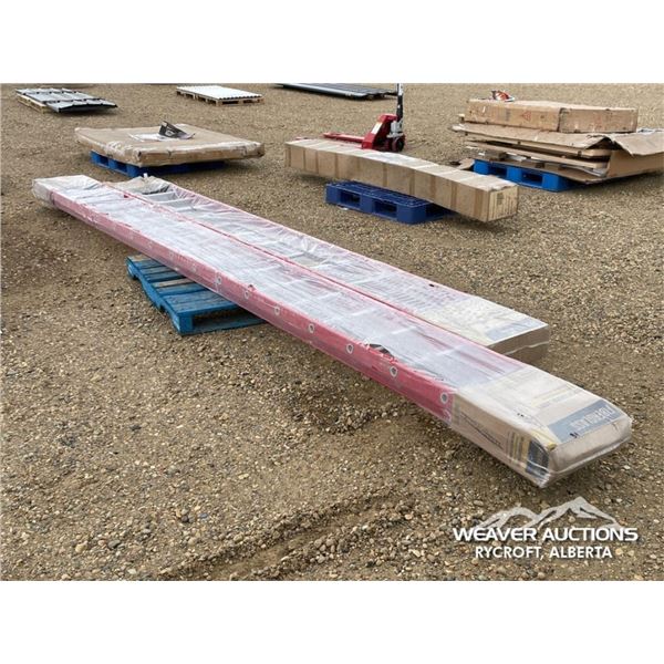 (2) FIBERGLASS EXTENSION LADDERS