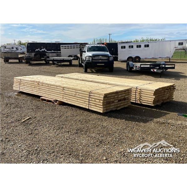 (2) BUNDLES OF 2 X 6 X 16 FT. SPRUCE LUMBER
