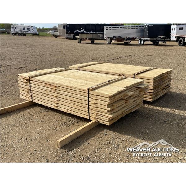 (2) BUNDLES OF 1 X 6 X 8 FT. SPRUCE LUMBER