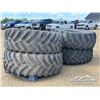 Image 4 : (4) RADIAL 24.5-32 TRACTOR TIRES