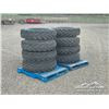 Image 1 : (4) BRIDGESTONE 10.00-20 EXCAVATOR DUAL TIRES/RIMS
